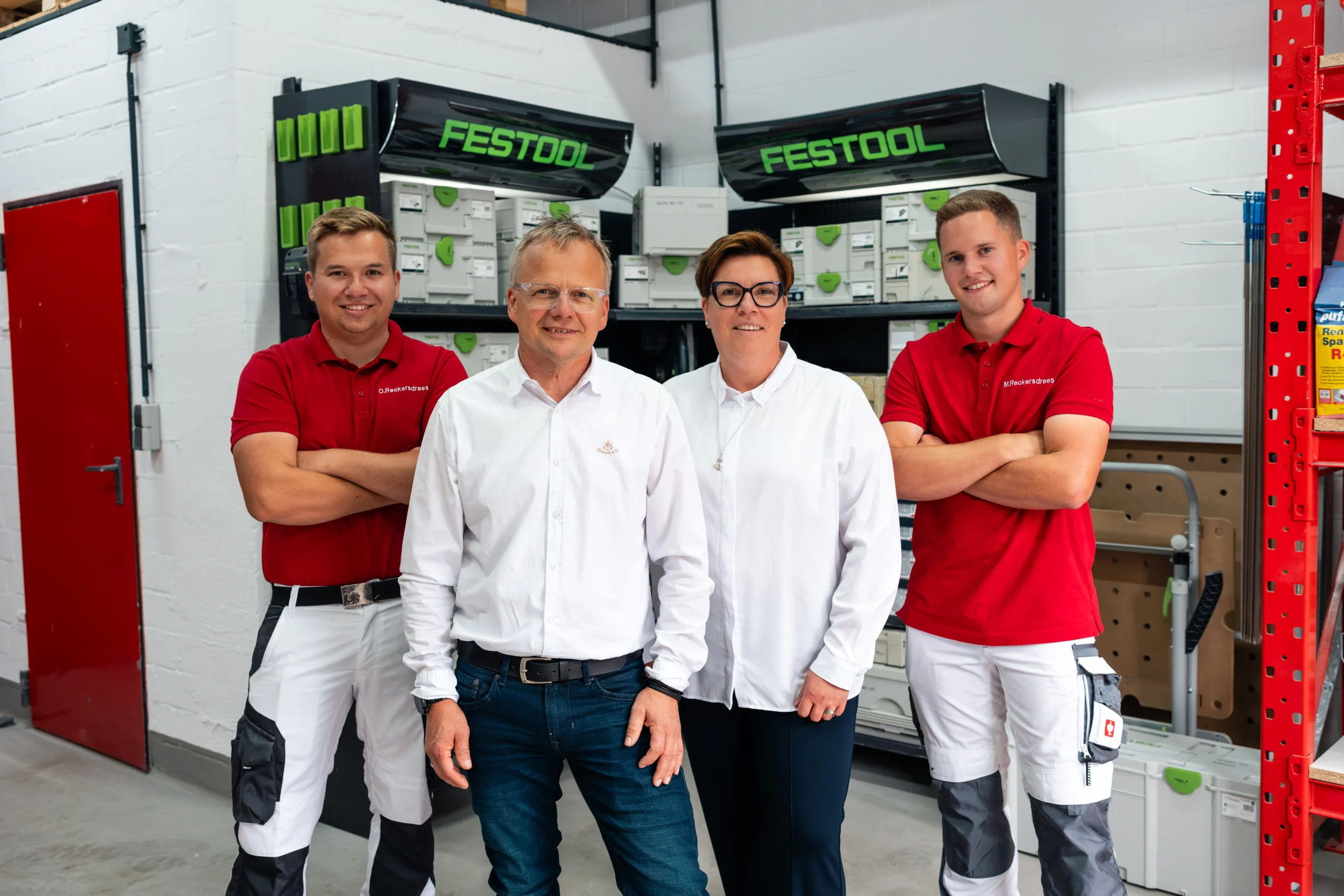 Malerbetrieb Reckersdrees aus Gütersloh - Ole, André, Sandra und Max Reckersdrees
