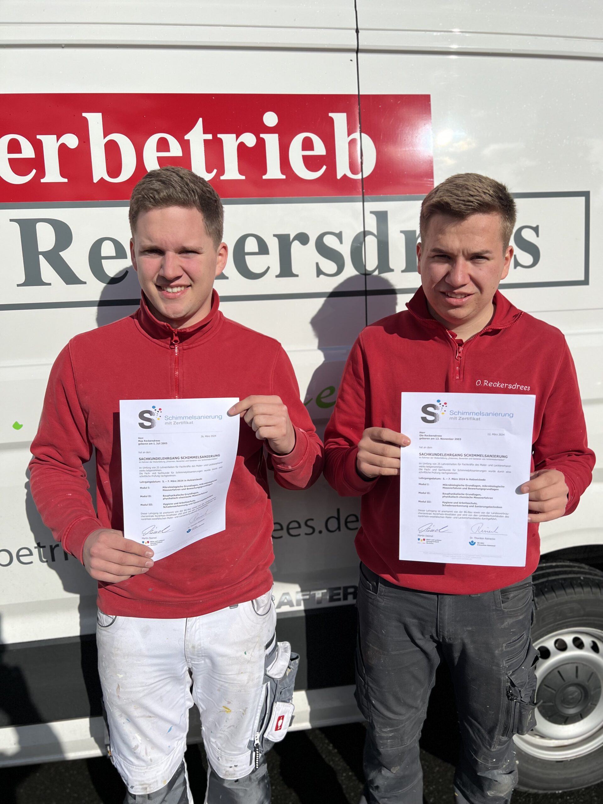 Schimmelsanierung vom Malerbetrieb Reckersdrees in Gütersloh